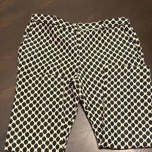 Geometric Black and Cream Pants